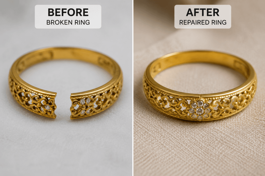 Wedding ring repair