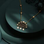 Gold pendant necklace custom jewellery design in Raichur