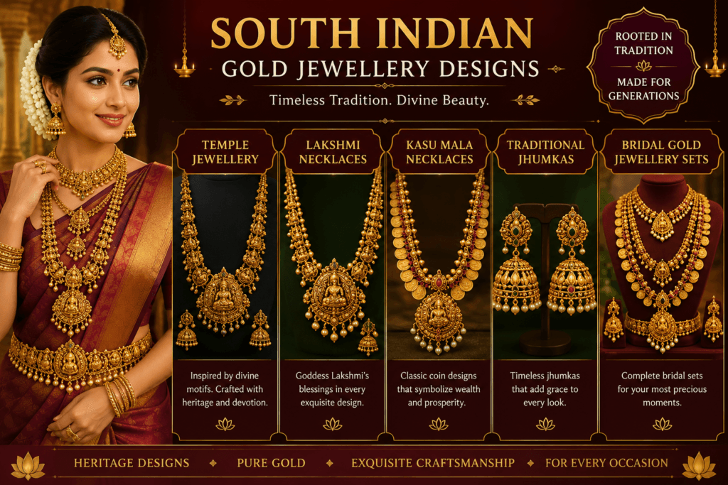 South Indian Gold jewellery for women