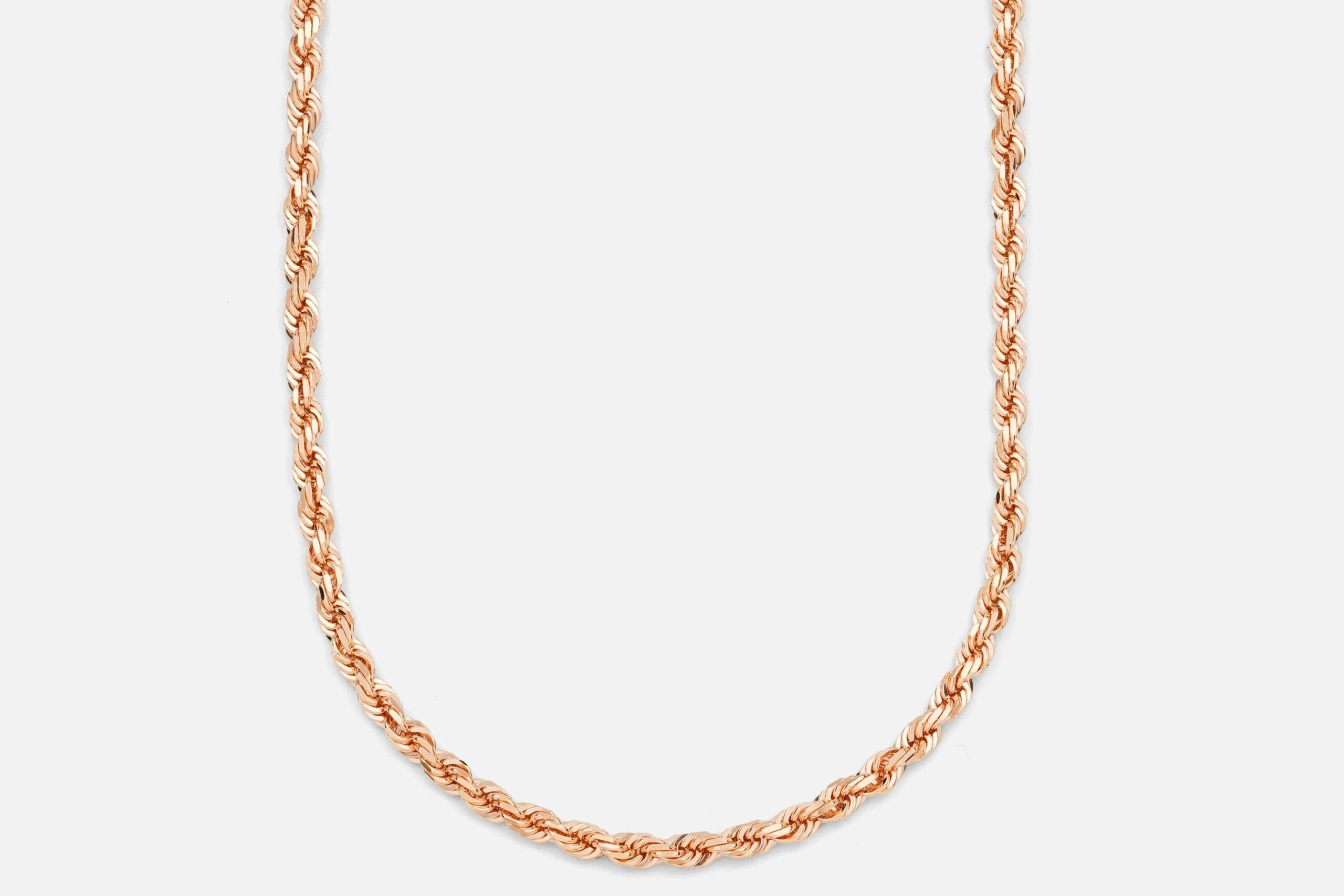 men rope gold chain