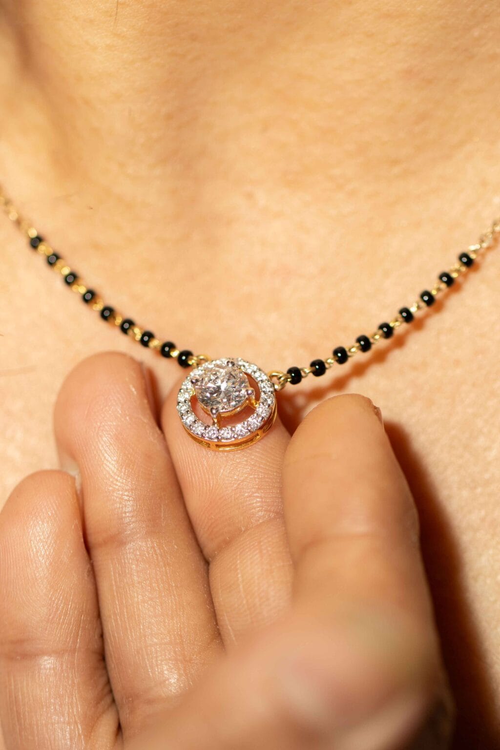 gold chain thali for women